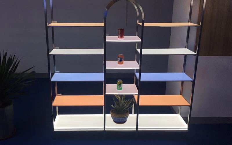 illuminated shelves