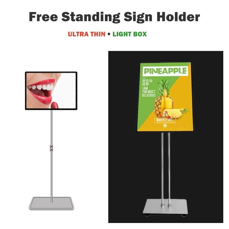 floor standing sign holder